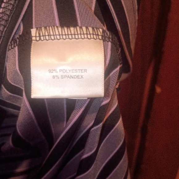 Peter Millar Golf Polo Shirt Black and Gray Striped XL Dri-Fit - Picture 5 of 5